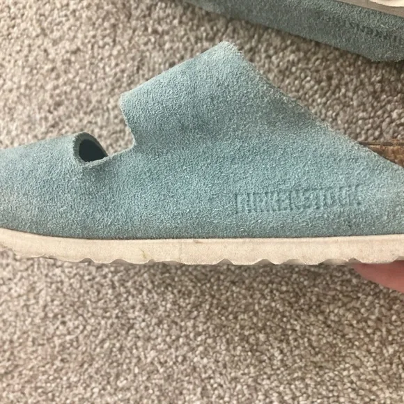 Birkenstock Blue Double Strap Sandal Flats Size 6.5 - Picture 6 of 6